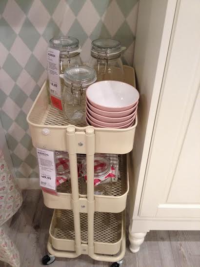 these carts are everywhere right now! I've seen several bloggers using them in their craft room - and let me tell you, I almost convinced myself it was a necessary addition!