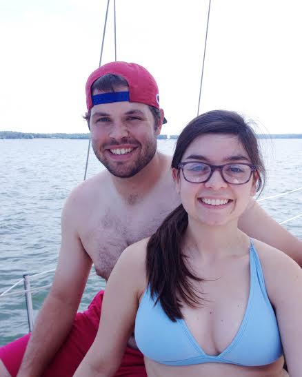 This is before I thought I was going to fall overboard..