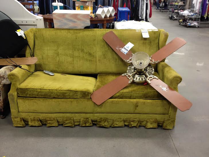 Even with the ceiling fan cluttering my picture, you can tell this is a BEAUTY!