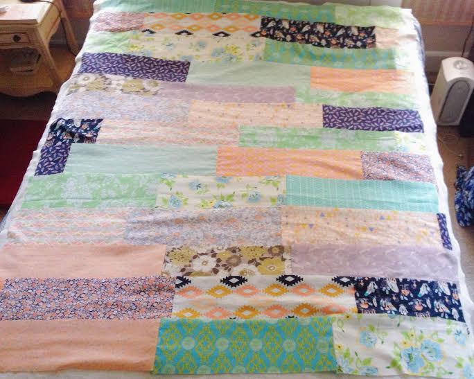 After some altering, I finally had a rough design for my quilt top.