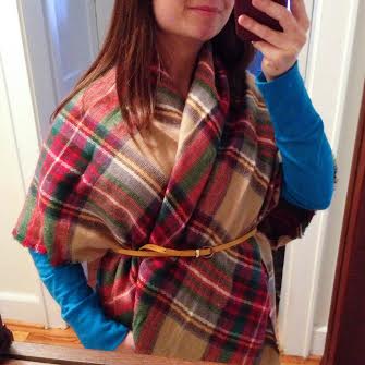 Any excuse to wear a blanket as clothing and I'm ALL THERE.