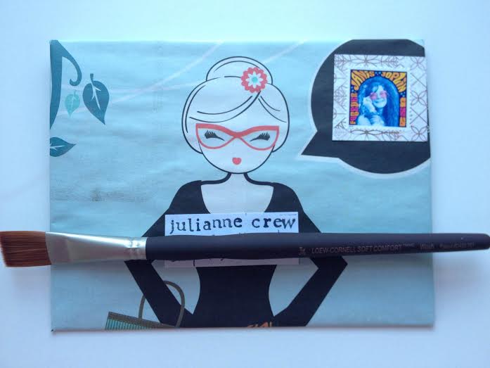 handmade envelope from the November issue of Skirt! magazine